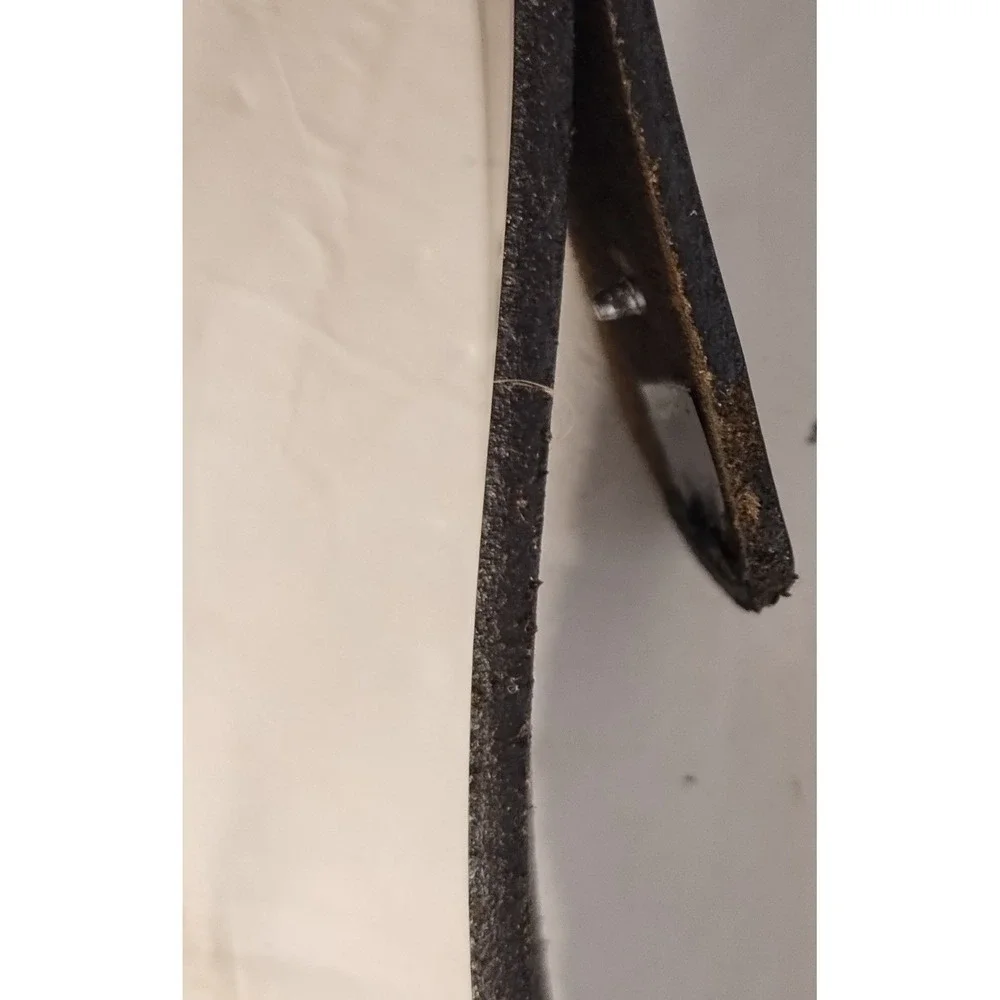 Wrangler‎ Men's Stitch Adjustable Leather Belt Black Size 38 Width 1.5 Inch